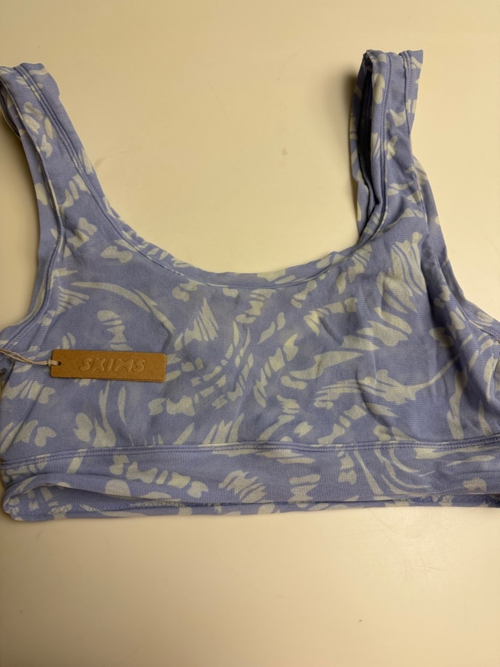 SKIMS Light Lavender Swirl Scoop Bralette XL
